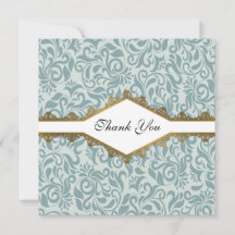 Serenity Blue Brocade Gold Lace Boda