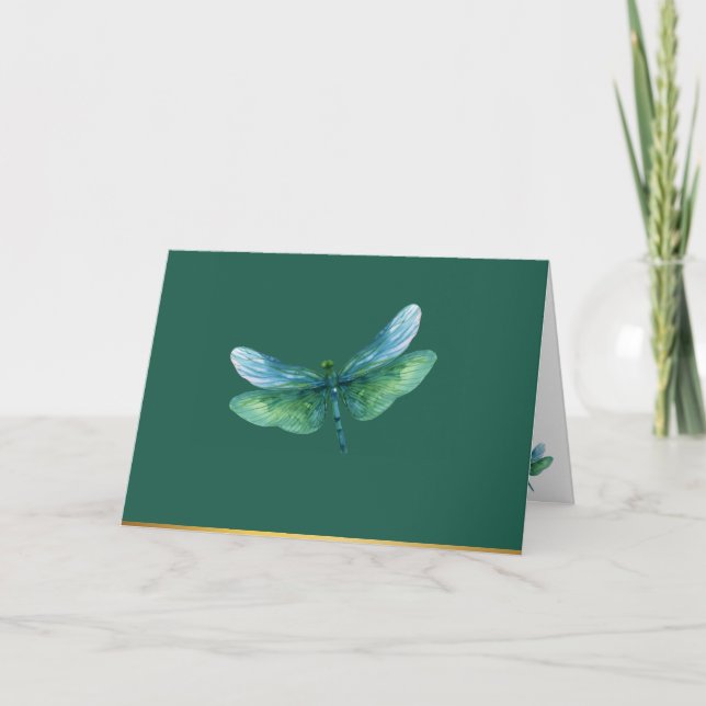 Tarjeta De Agradecimiento Serenity Dragonfly (Anverso)