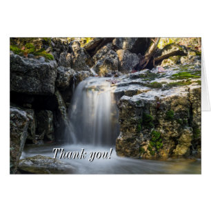 Tarjeta de agradecimiento Serenity Spa Falls