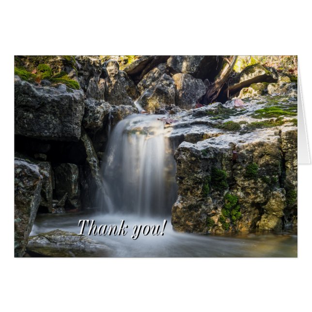 Tarjeta de agradecimiento Serenity Spa Falls (Anverso (Horizontal))