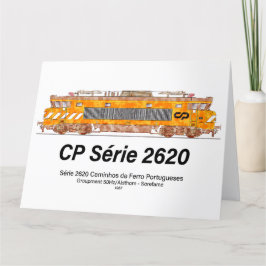 Tarjeta De Agradecimiento Serie 2620 Locomotora Eléctrica. Nez-Casse Loco