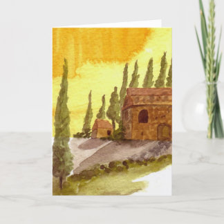 Tarjeta De Agradecimiento Serie italiana de campo