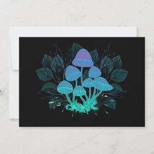 Tarjeta De Agradecimiento Setas en Arbustos