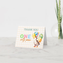 Tarjeta De Agradecimiento Sexo de primer cumpleaños monótono y tonto