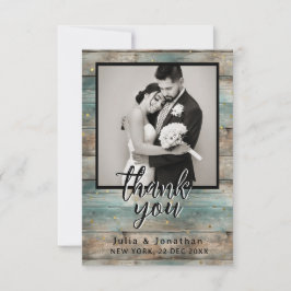 Tarjeta De Agradecimiento Shabby Chic Pastel Wood