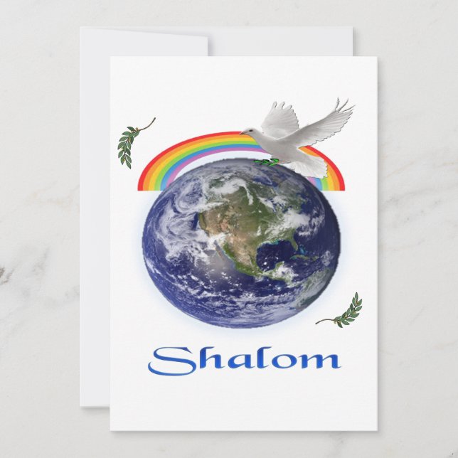 Tarjeta De Agradecimiento shalom (Anverso)