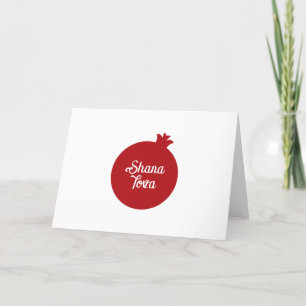 Tarjeta De Agradecimiento Shana Tova y Apple hebreas