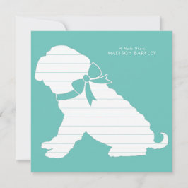 Tarjeta De Agradecimiento Shar Pei Dog Puppy