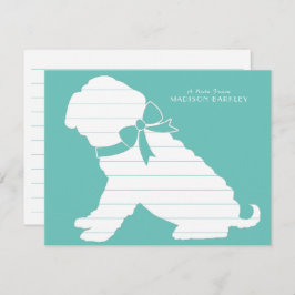 Tarjeta De Agradecimiento Shar Pei Dog Puppy