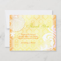 Shell & Seahorse Beach Wedding Gracias