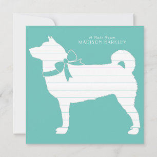 Tarjeta De Agradecimiento Shiba Inu Dog Puppy