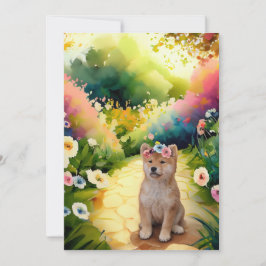 Tarjeta De Agradecimiento Shiba Inu Puppy