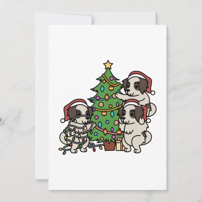 Tarjeta De Agradecimiento Shih Tzu Christmas Tree (Anverso)