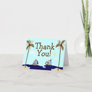 Tarjeta De Agradecimiento Ships Ahoy Nautical Baby Shower Thank You Notecard