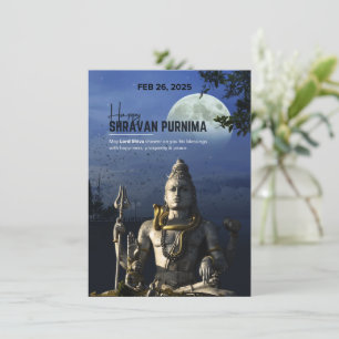 Tarjeta De Agradecimiento Shiva, deja que tu gracia fluya, purifica el camin