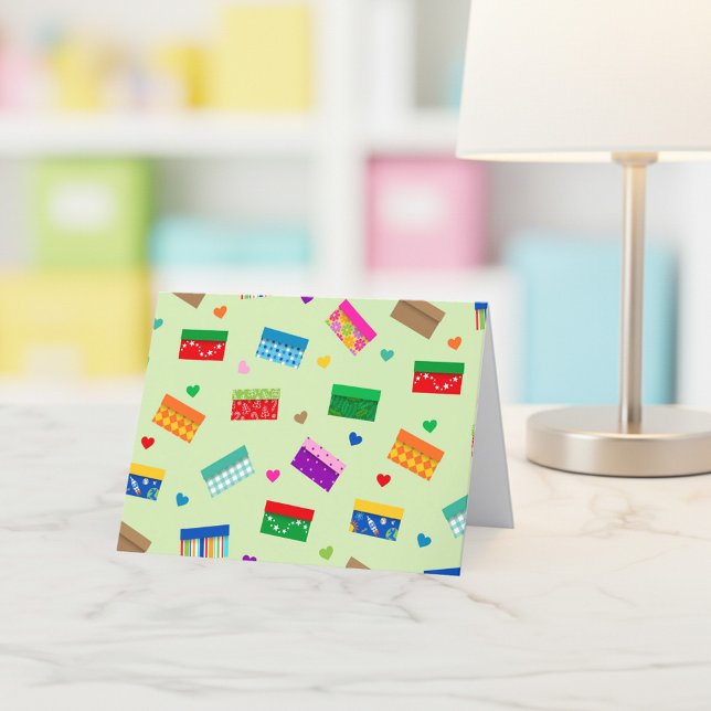 Tarjeta de agradecimiento Shoebox Love - Verde (Subido por el creador)