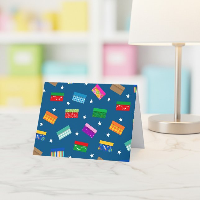 Tarjeta de agradecimiento Shoebox Star - Azul (Subido por el creador)
