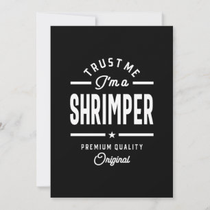 Tarjeta De Agradecimiento Shrimper Job Title Tee Gift Mens Mujeres