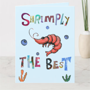 Tarjeta De Agradecimiento Shrimply el mejor