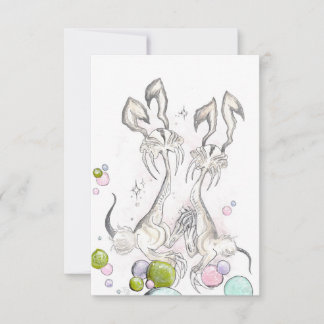 Tarjeta De Agradecimiento Shroombunnies