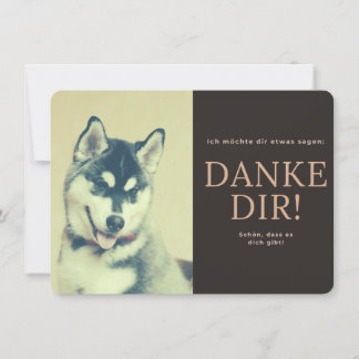 Tarjeta De Agradecimiento Sibirischer Husky