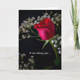 Tarjeta De Agradecimiento Siempre Fuiste Tú Rosa