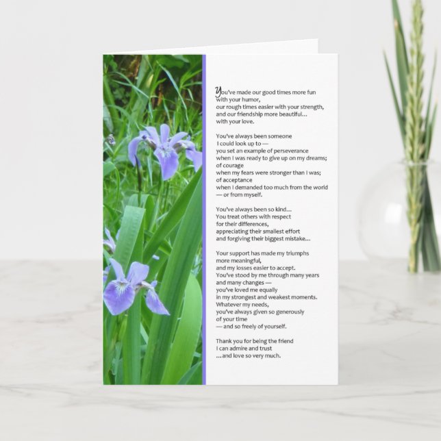 Tarjeta De Agradecimiento Siempre has sido tan amable... (Anverso)