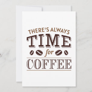 Tarjeta De Agradecimiento Siempre hay tiempo para el café