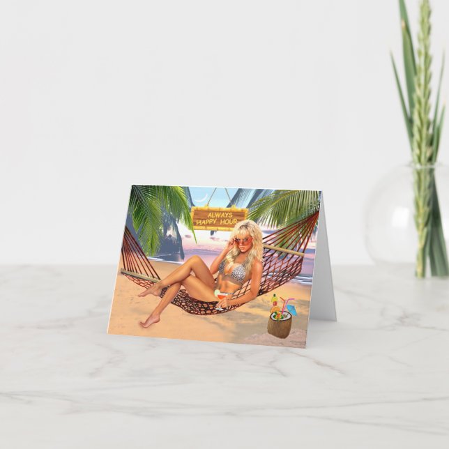 TARJETA DE AGRADECIMIENTO SIEMPRE HORA FELIZ (Anverso)