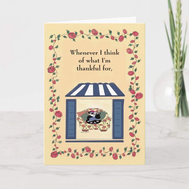 Tarjeta De Agradecimiento Siempre que piense en para cuál soy agradecido… (Anverso)