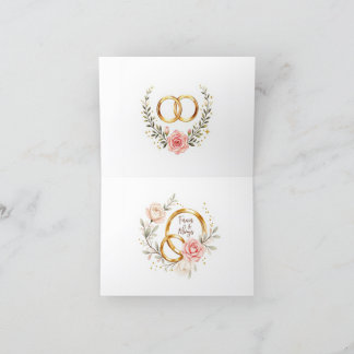 Tarjeta De Agradecimiento Siempre y siempre - Boda romántico anota arte