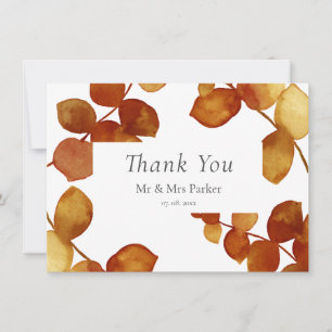 Tarjeta De Agradecimiento Siena quemada Eucalyptus Boho Gracias