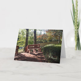 Tarjeta De Agradecimiento Siéntate conmigo en este banco