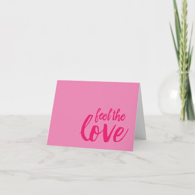 Tarjeta De Agradecimiento Siente la carta de amor (Anverso)