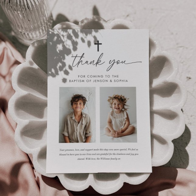 Tarjeta De Agradecimiento Signo de bienvenida de fotografía de Joint Baptism (Subido por el creador)