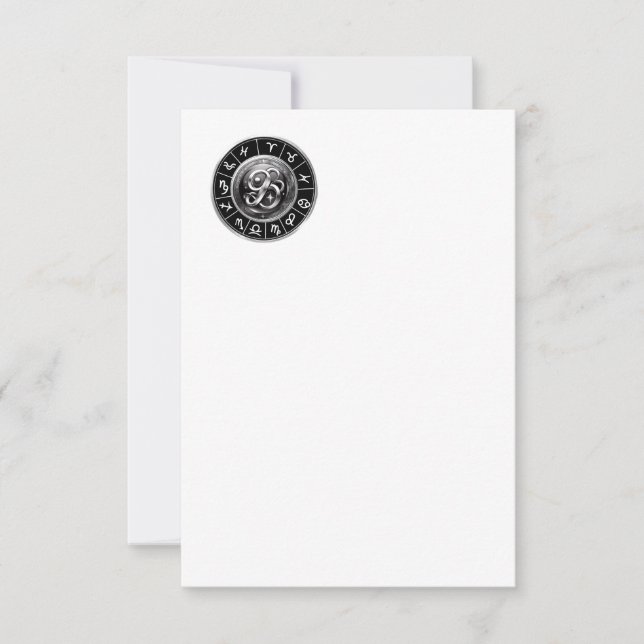Tarjeta De Agradecimiento Signos del zodiaco (Anverso)