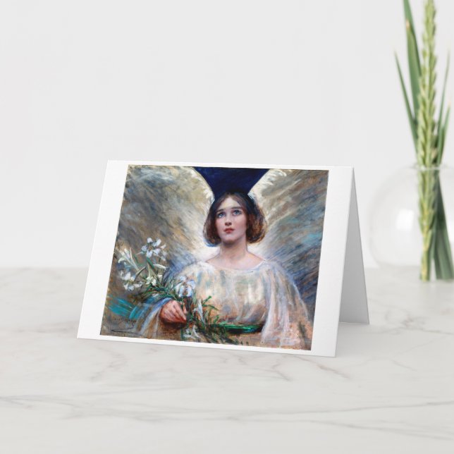 Tarjeta De Agradecimiento Silencio de Pascua de Alice Pike Barney (Anverso)