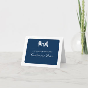 Tarjeta De Agradecimiento Sillas Adirondack Gracias