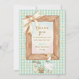 Tarjeta De Agradecimiento Silly Goose Baby Shower Thank You Card