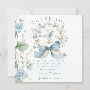 Tarjeta de agradecimiento Silly Goose Blue Ribbon 
