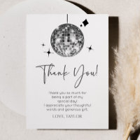 Silver Disco Ball Let's Disco Fiesta de cumpleaños