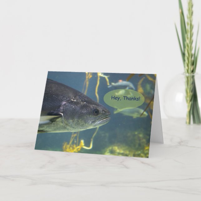 Tarjeta De Agradecimiento Silver Salmon Gracias 2 (Anverso)