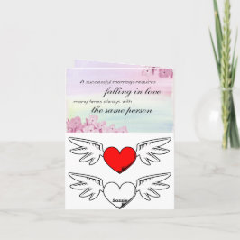 Tarjeta De Agradecimiento Símbolo abstracto rojo