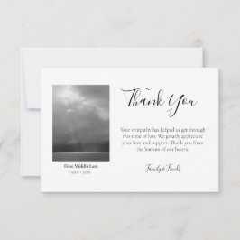 Tarjeta De Agradecimiento Simpatía con Personalizado| Mensaje escrito simple