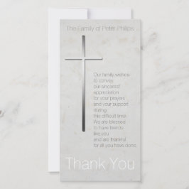 Tarjeta De Agradecimiento Simpatía de la Cruz Cristiana Gracias por la marca