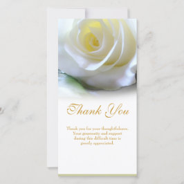 Tarjeta De Agradecimiento Simpatía floral Funeral Gracias Personalizado Foto