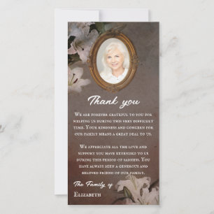 Tarjeta De Agradecimiento Simpatía fotográfica con el marco de espejo de épo