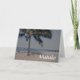 Tarjeta De Agradecimiento Simpatía Mahalo por la familia