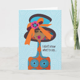 Tarjeta De Agradecimiento Simpatía - No sé qué decir...