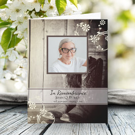 Tarjeta De Agradecimiento Simpatía por el funeral de Western Cowboy Boots